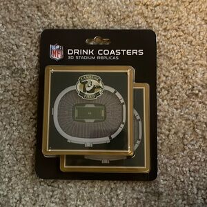 Original NFL 3D greenbay packers coasters